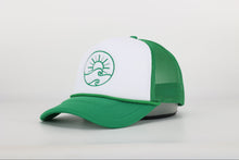 Load image into Gallery viewer, Green Room Sun Waves Trucker