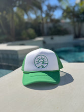 Load image into Gallery viewer, Green Room Sun Waves Trucker