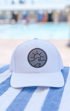 Load image into Gallery viewer, Sunny Patch Trucker Hat-White