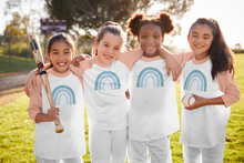 Load image into Gallery viewer, Youth Coastal Rainbow- ¾ Sleeve (Peach)