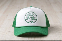 Load image into Gallery viewer, Green Room Sun Waves Trucker
