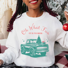Load image into Gallery viewer, Oh What Fun Holiday Truck Sweatshirt (Adult Unisex)
