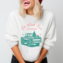 Load image into Gallery viewer, Oh What Fun Holiday Truck Sweatshirt (Adult Unisex)
