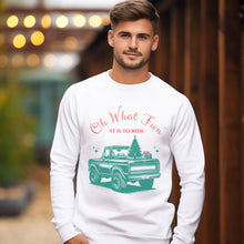 Load image into Gallery viewer, Oh What Fun Holiday Truck Sweatshirt (Adult Unisex)
