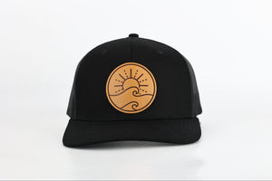 Sunny Patch Trucker Hat- Black