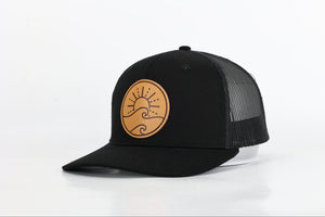 Sunny Patch Trucker Hat- Black