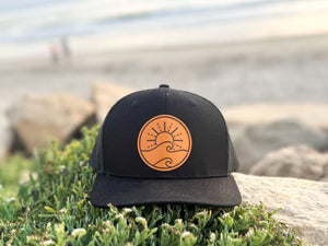 Sunny Patch Trucker Hat- Black