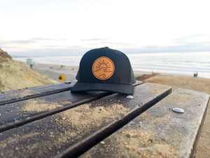 Sunny Patch Trucker Hat- Black