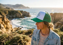 Load image into Gallery viewer, Green Room Sun Waves Trucker
