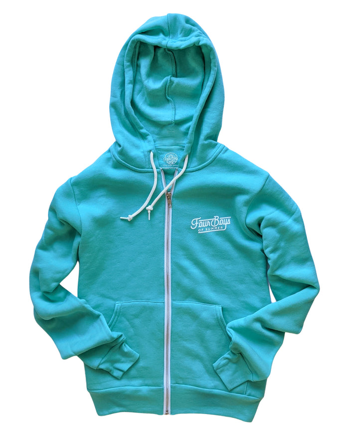 4BOS Style Zip Up Hoodie (Coastal Teal)