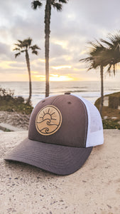 Sunny Patch Trucker Hat-Charcoal
