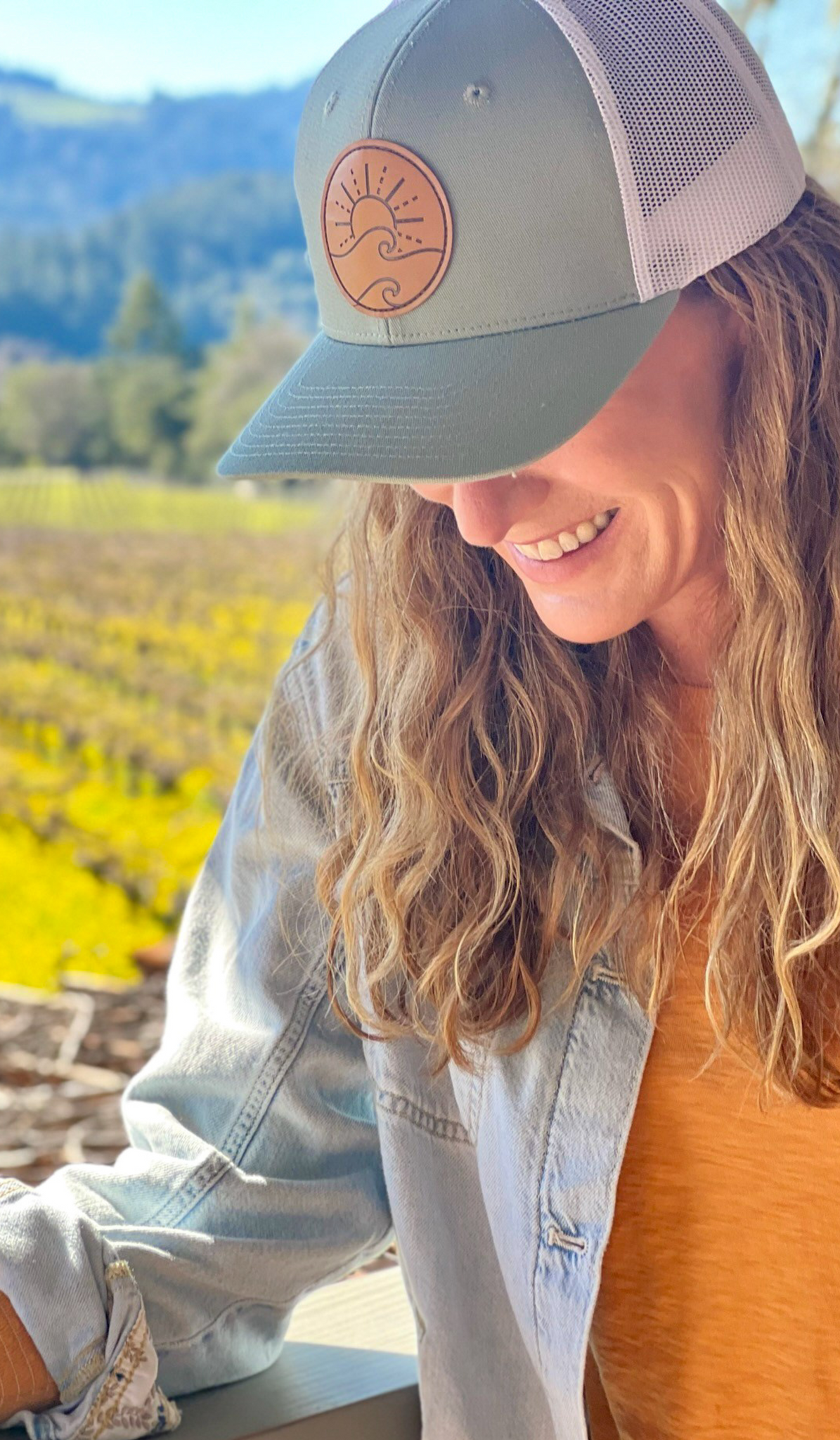 Sunny Patch Trucker Hat Sage Four Boys of Summer LLC