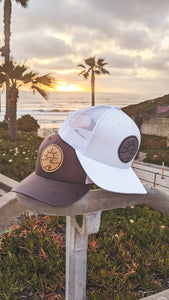 Sunny Patch Trucker Hat-White