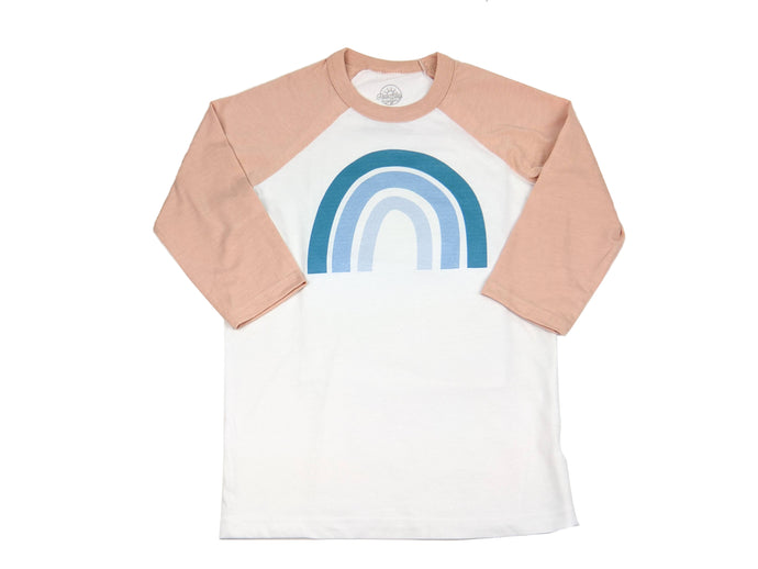 Youth Coastal Rainbow-  ¾ Sleeve (Peach)